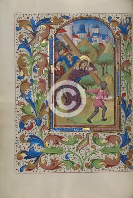 The Way to Calvary; Book of Hours, about 1450-1455. Creator: Master of the Lee Hours.