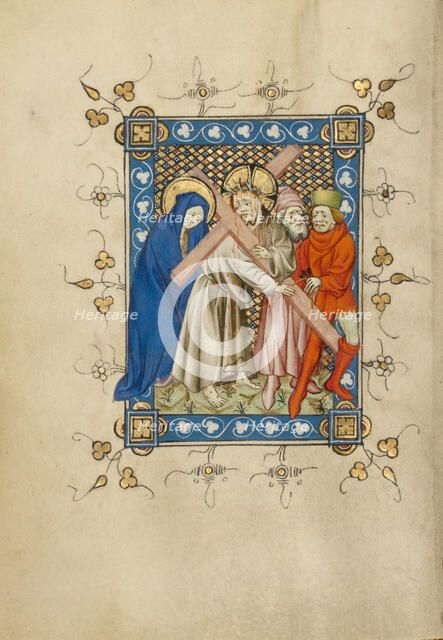 The Way to Calvary; Book of Hours, about 1405-1410. Creator: Masters of Dirc van Delf.