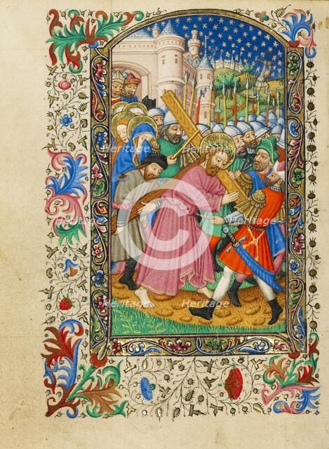 The Way to Calvary; Book of Hours, about 1430-1440. Creator: Fastolf Master.