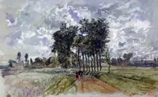 The Way to Crécy 1857. Artist: Paul Huet