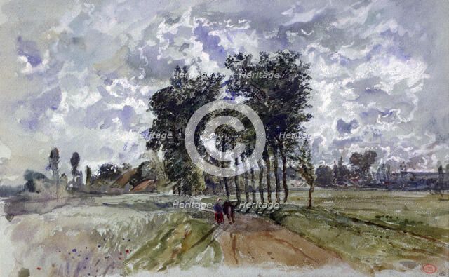 'The Way to Crécy', 1857. Artist: Paul Huet
