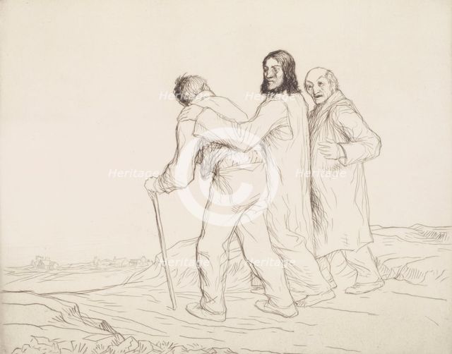The way to Emmaus, no.2, 1914. Creator: William Strang.
