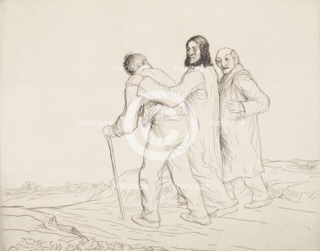 The way to Emmaus, no.2, 1914. Creator: William Strang.