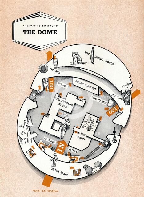 The way to go round The Dome, 1951. Artist: Unknown