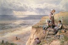 The Way Down The Cliff, 1867. Creator: Birket Foster