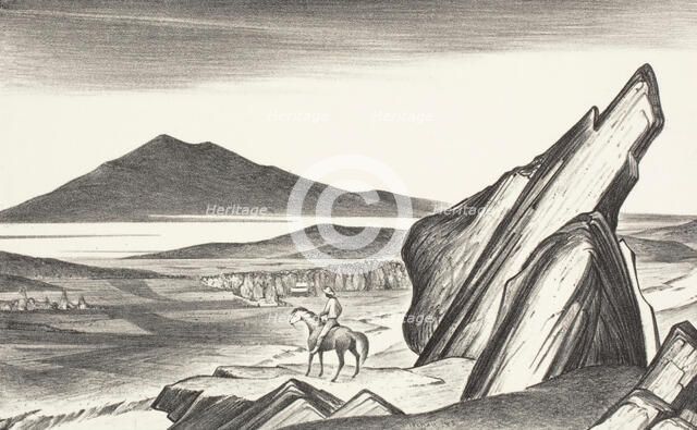 The Way Home, 1946. Creator: Frank Mechau.