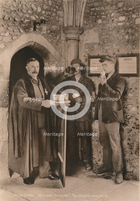 The Wayfarer's Dole, Hospital of St Cross, Winchester, Hampshire, early 20th century(?). Artist: Unknown.