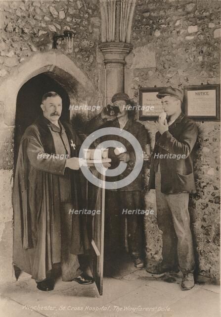 The Wayfarer's Dole, Hospital of St Cross, Winchester, Hampshire, early 20th century(?). Artist: Unknown.