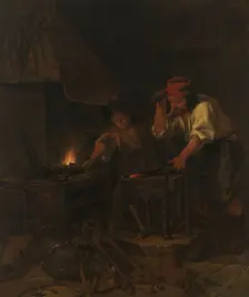 The Weaponsmith, 1650-1660. Creator: Gabriel Metsu