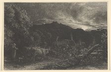 The Weary Ploughman, or The Herdsman, or Tardus Bubulcus, begun 1858. Creator: Samuel Palmer
