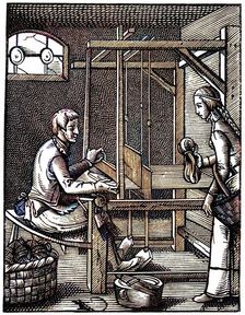 The Weaver 16th century, (1870). Creator: Jost Amman