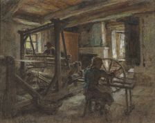 The Weaver's Cottage, c. 1903. Creator: Leon-Augustin Lhermitte