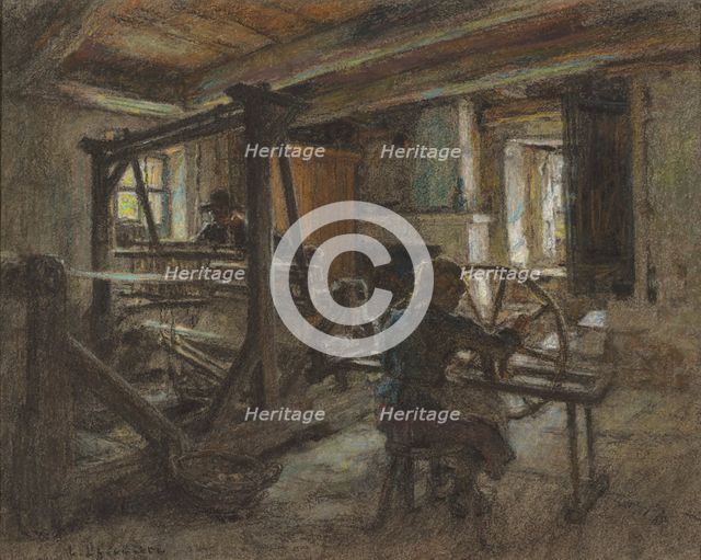 The Weaver's Cottage, c. 1903. Creator: Leon-Augustin Lhermitte.