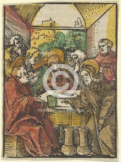 The Wedding at Cana, from Das Plenarium, 1517. Creator: Hans Schäufelein the Elder.