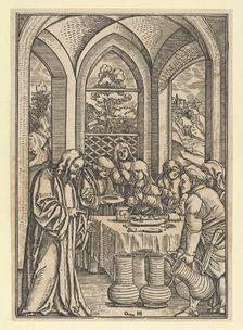The Wedding at Cana, from The Life of Christ, ca. 1511-12. Creator: Hans Schäufelein the Elder