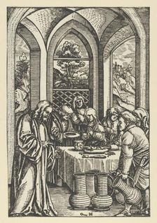 The Wedding at Cana, from The Life of Christ, ca. 1511-12. Creator: Hans Schäufelein the Elder