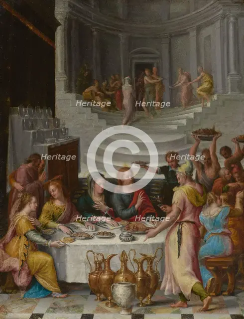 The Wedding Feast at Cana, about 1575-1580. Creator: Lavinia Fontana.
