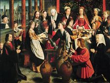 The Wedding Feast at Cana, c. 1500. Creator: David, Gerard (ca. 1460-1523)