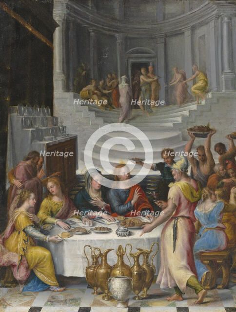 The Wedding Feast at Cana. Creator: Fontana, Lavinia (1552-1614).