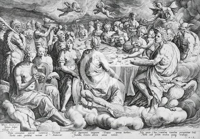 The Wedding Feast of Peleus and Thetis, 1589. Creator: Jacques de Gheyn II.