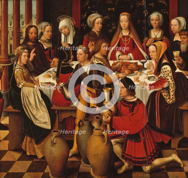 The Wedding in Cana,  c.1540. Creator: Ambrosius Benson.