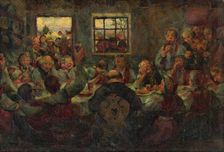 The Wedding in the village I, 1929-1930. Creator: Gustav Mally