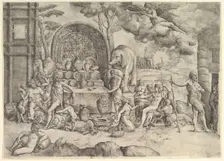 The Wedding of Cupid and Psyche (right panel), ca. 1530-61. Creator: Battista Franco Veneziano