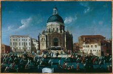 The wedding of a noble lady in Santa Maria della Salute, 1779-1792. Creator: Bella, Gabriele (1730-1799)