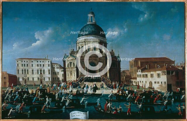The wedding of a noble lady in Santa Maria della Salute, 1779-1792. Creator: Bella, Gabriele (1730-1799).