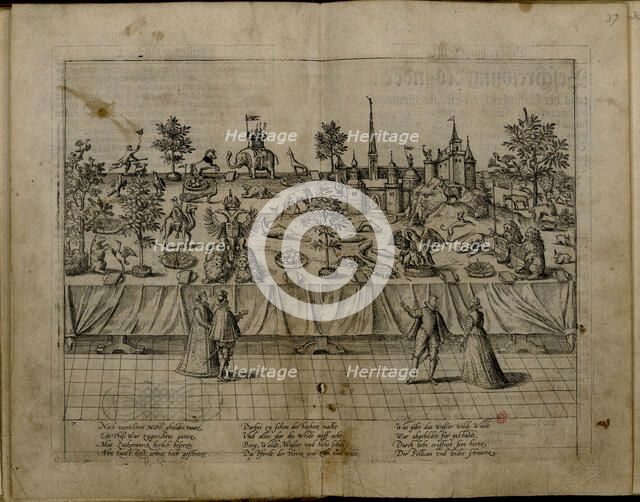 The Wedding of Duke John William of Jülich-Cleves-Berg and Jakobea of Baden, 1585. Artist: Hogenberg, Frans (1535-1590)