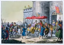 The wedding of Edward I and Eleanor of Castile, 1254 (19th century) Creator: Unknown
