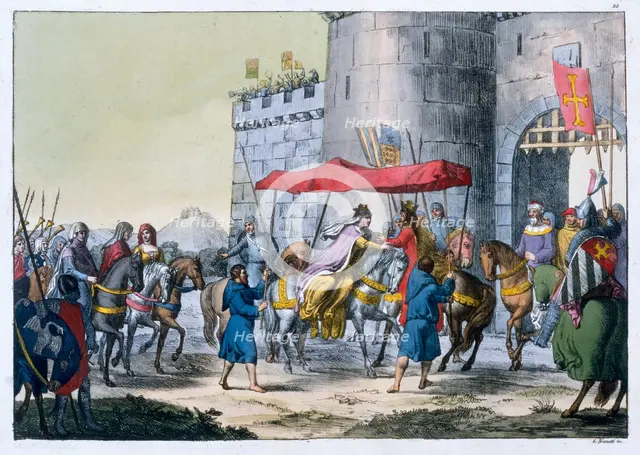 The wedding of Edward I and Eleanor of Castile, 1254 (19th century) Creator: Unknown.