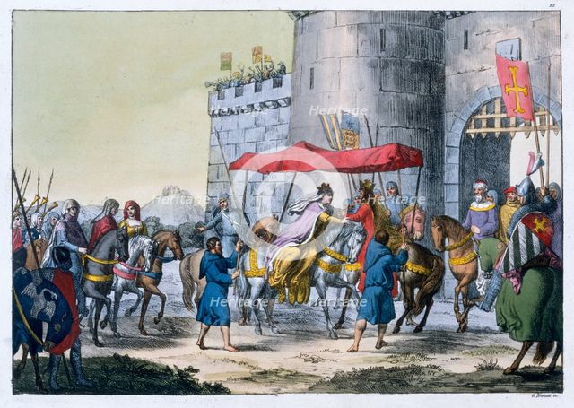 The wedding of Edward I and Eleanor of Castile, 1254 (19th century) Creator: Unknown.