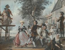 The Wedding of Kloris and Roosje, c1720-1750. Creator: Cornelis Troost