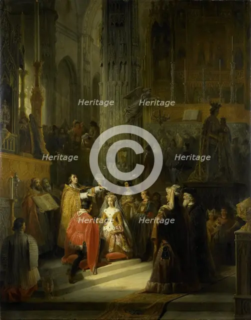 The Wedding of Jacoba of Bavaria, Countess of Holland, and Jan IV, Duke of Brabant, 1418, 1839. Creator: Jakob Josef Eeckhout.