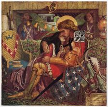 The Wedding of St George and the Princess Sabra, 1857. Creator: Dante Gabriel Rossetti