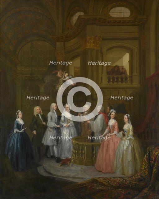 The Wedding of Stephen Beckingham and Mary Cox, 1729. Creator: William Hogarth.