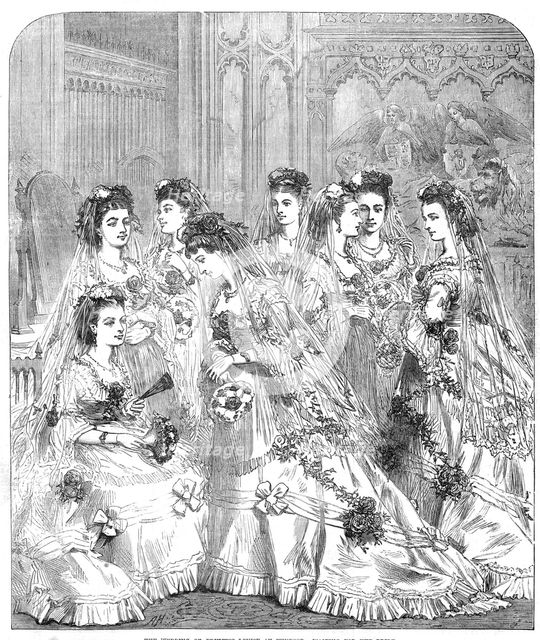 The Wedding of Princess Louise at Windsor: waiting for the bride, 1871. Creator: Unknown.
