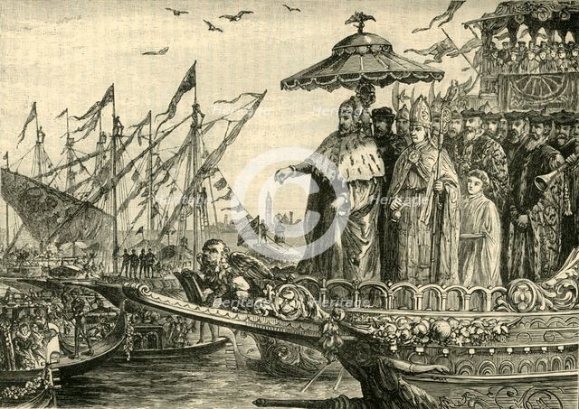 'The Wedding of the Adriatic', (c991-1009), 1890. Creator: Unknown.