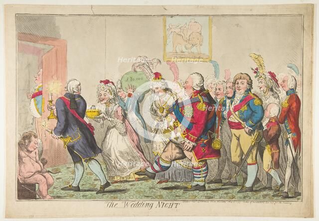 The Wedding Night, May 20, 1797. Creator: Isaac Cruikshank.