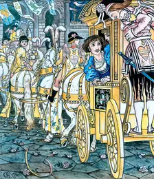 The Wedding Procession - Illustration for The Frog Prince 1874. Creator: Walter Crane