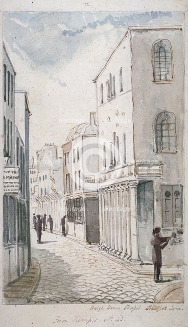 The Weigh House Chapel, Eastcheap, City of London, 1834.                  Artist: John William Burgon
