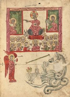 The Weighing of Souls; Gospel Book, 1583. Creator: Ghoukas