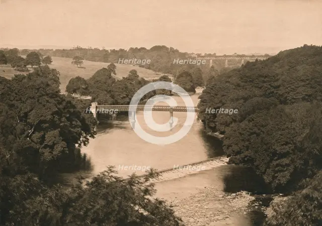 'The Weir Below Barnard Castle', 1902. Artist: Unknown.