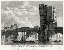 The Welch Bridge at Shrewsbury Shropshire, 1776. Artist: B Green