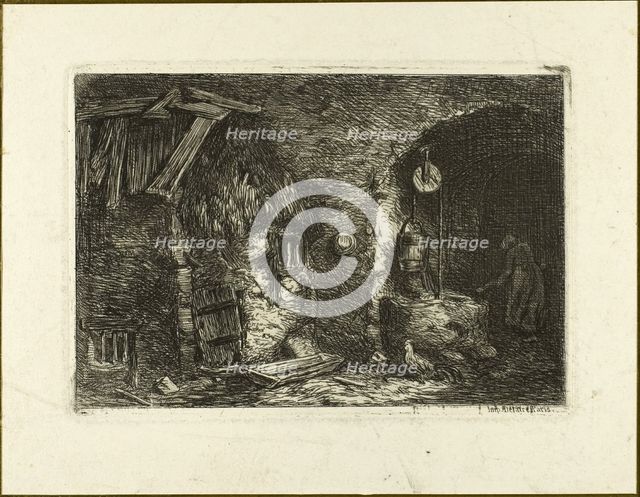 The Well, 1845. Creator: Charles Emile Jacque.