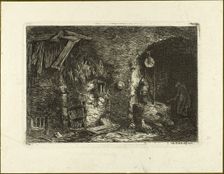 The Well, 1845. Creator: Charles Emile Jacque