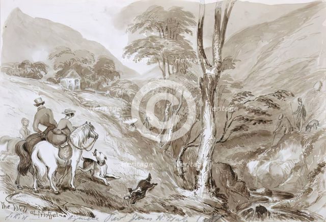 The Well At Moffat, 1837. Creator: James W Wake.
