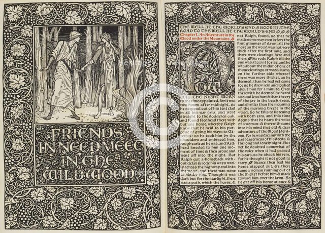 The Well at the World's End (Die Quelle am Ende der Welt) , 1896. Creator: Morris, William (1834-1896).