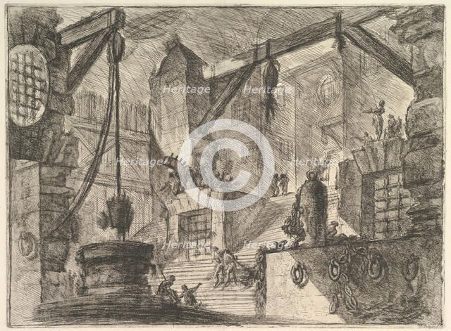 The Well, from Carceri d'invenzione (Imaginary Prisons), ca. 1749-50. Creator: Giovanni Battista Piranesi.